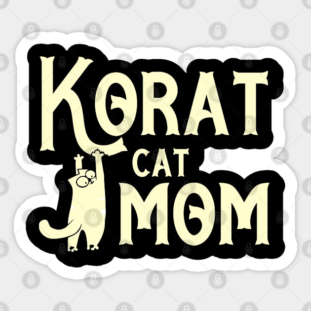 Korat cat mama breed Sticker by SerenityByAlex